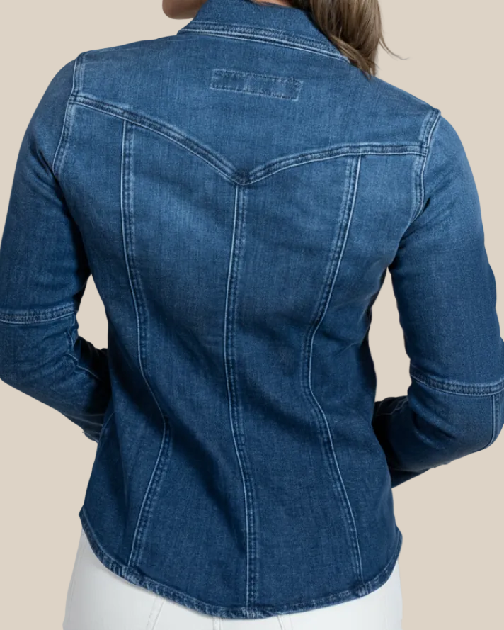 Beth Selvage Denim Shirt - Hyde Luxury Apparel