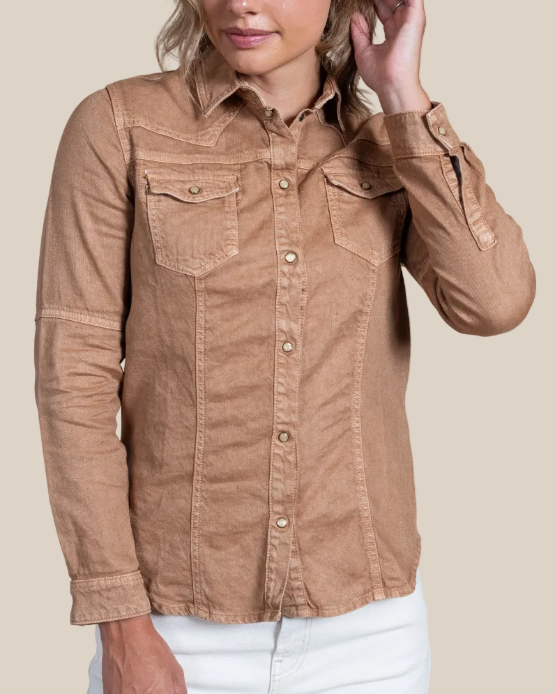 Sarah Western Snap Shirt - Hyde Luxury Apparel