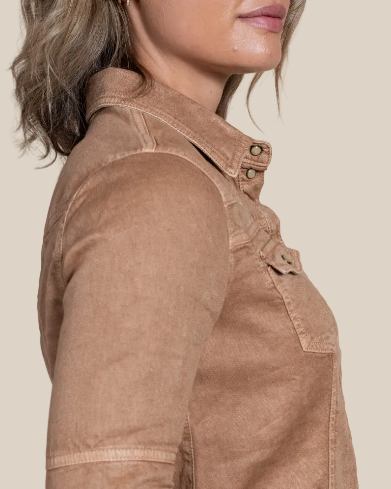Sarah Western Snap Shirt - Hyde Luxury Apparel