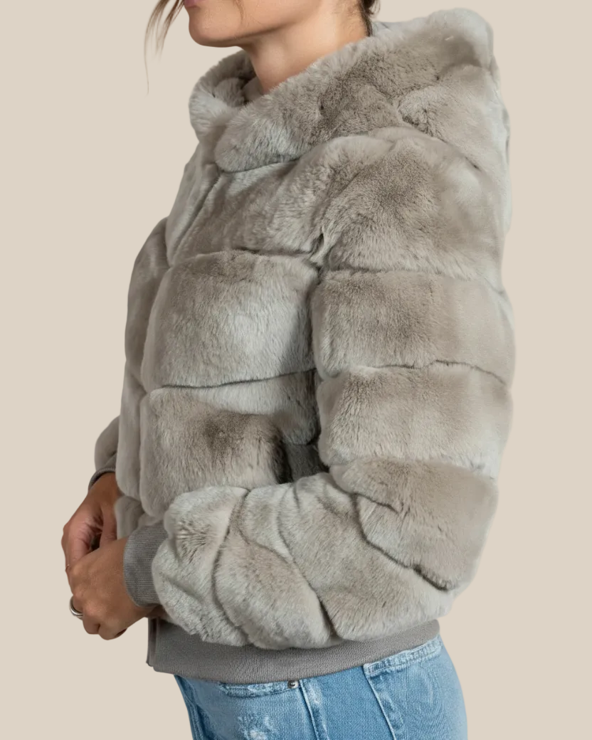 Rex Bomber Jacket with Hood in Tan- Hyde Luxury Apparel