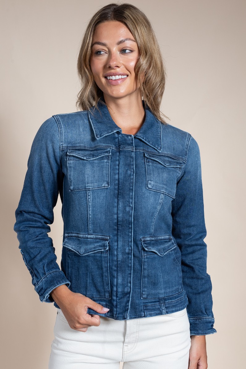 Women's Beale Selvedge Denim Jacket – Italian Luxury Denim Outerwear