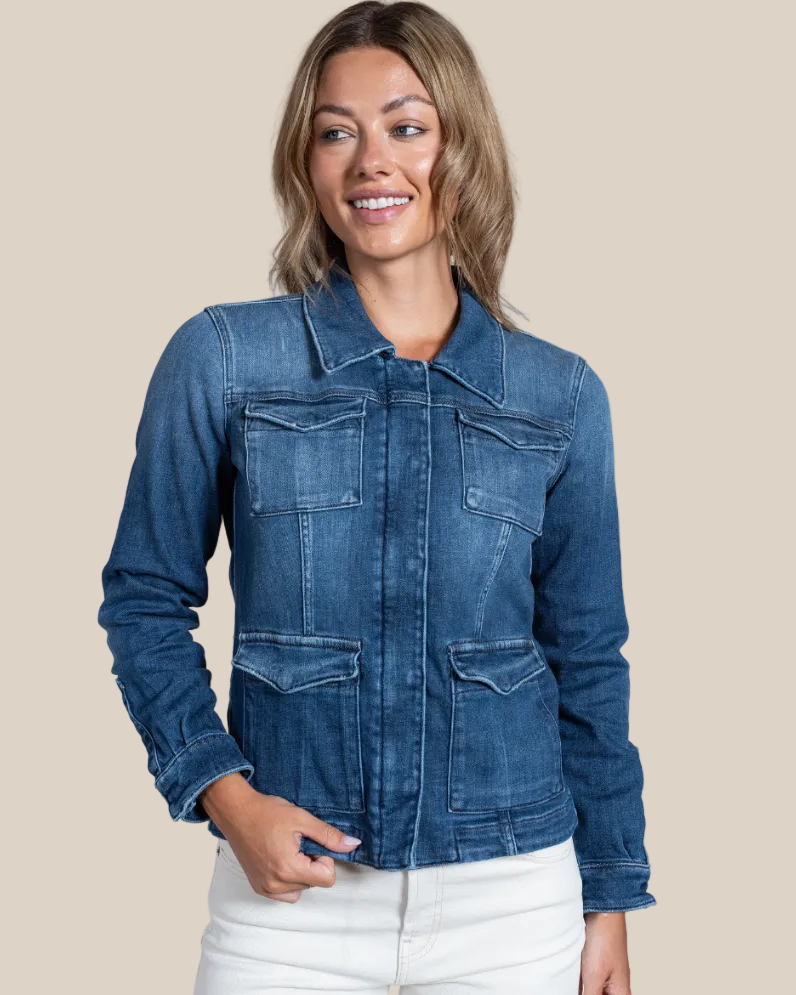 Women's Beale Selvedge Denim Jacket – Italian Luxury Denim Outerwear