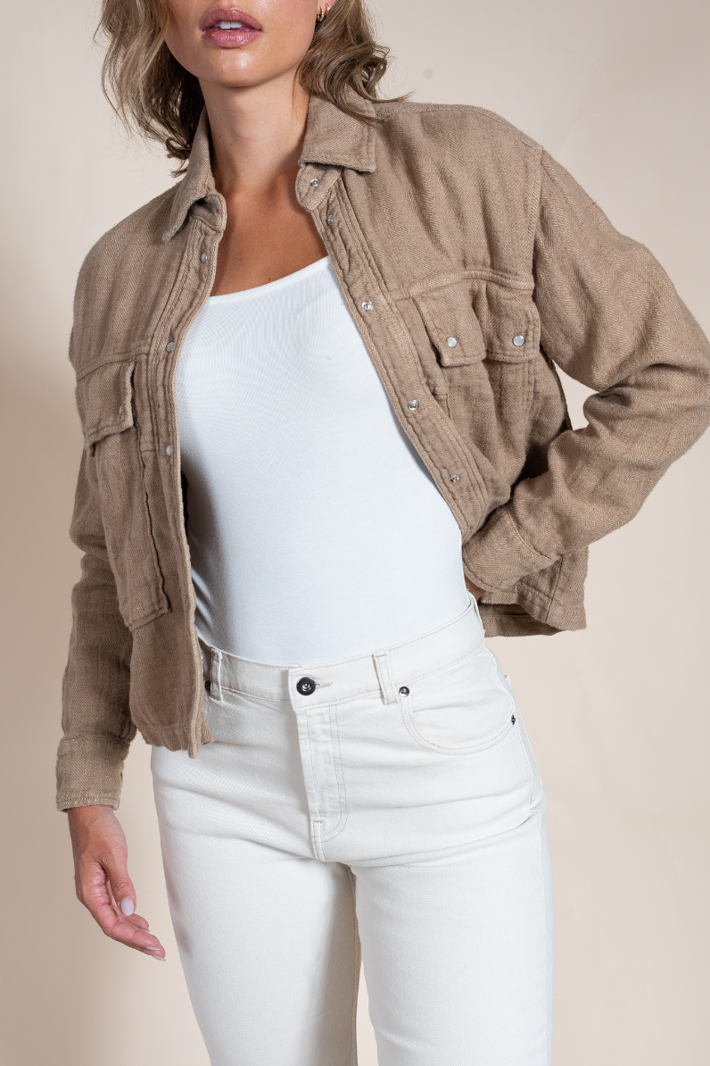 Women's Avison 100% Linen Luxury Jacket – Lightweight Italian Summer Layer