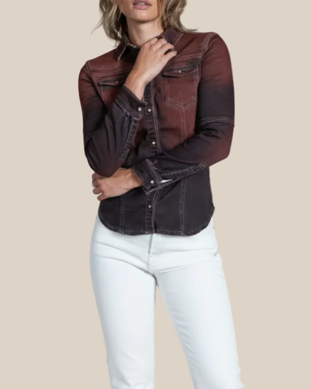Women's Beth Selvage Denim Shirt – Italian Luxury Western Style