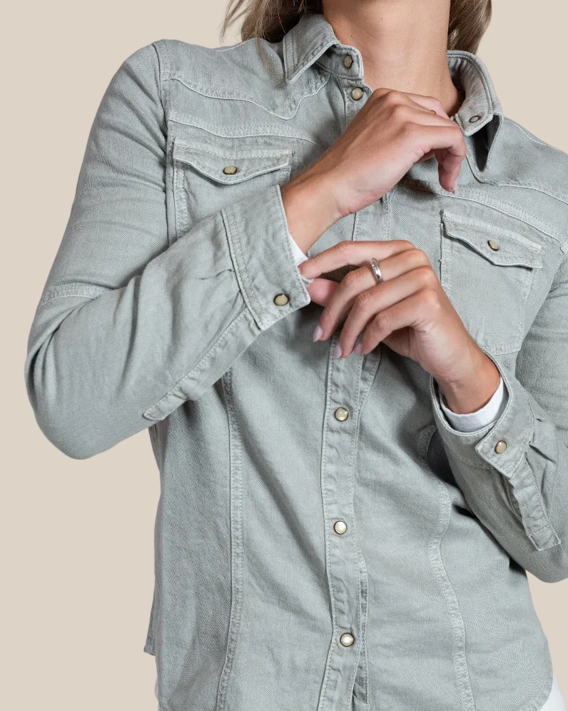 Sarah Western Snap Shirt - Hyde Luxury Apparel