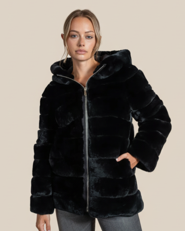 Rex Fur High-Low Coat - Hyde Luxury Apparel