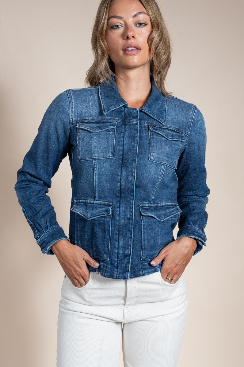 Women's Beale Selvedge Denim Jacket – Italian Luxury Denim Outerwear