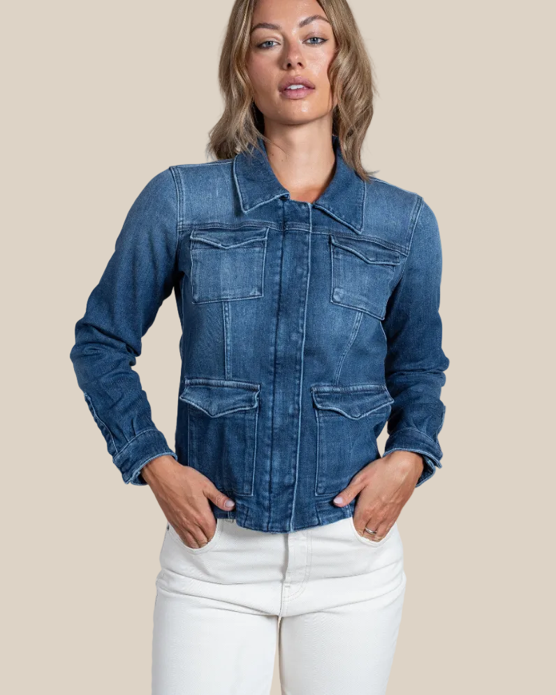 Women's Beale Selvedge Denim Jacket – Italian Luxury Denim Outerwear