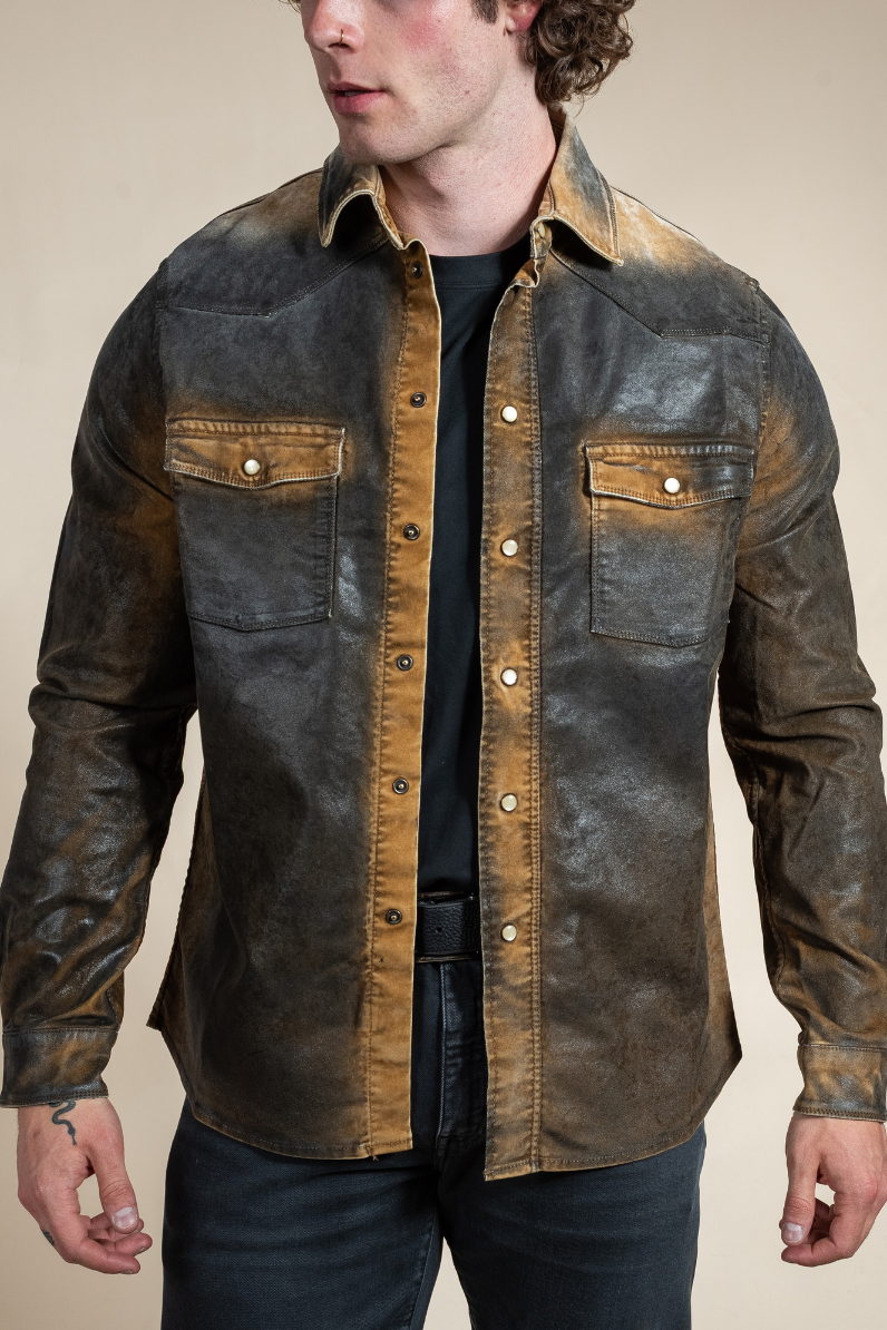 Weathered Western Snap Shirt
