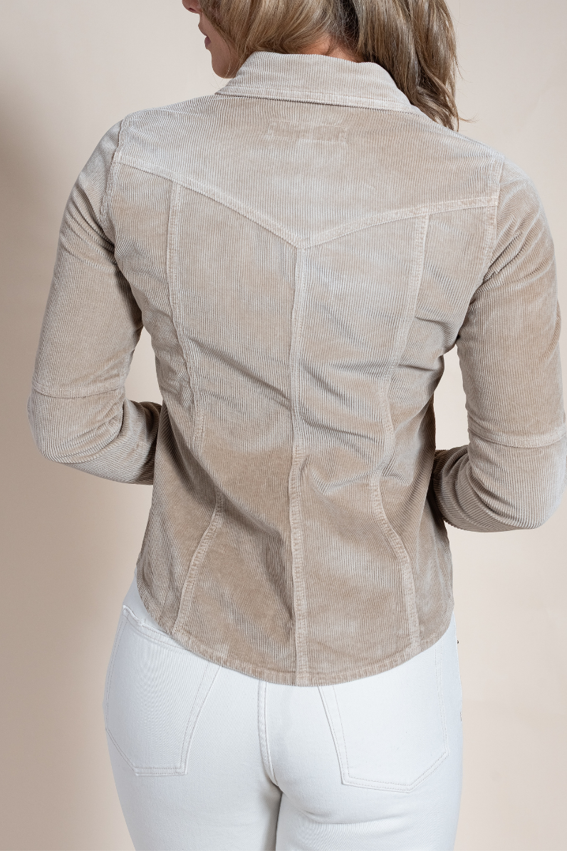 Italian Western Shirt | Luxury Selvaged Corduroy Style