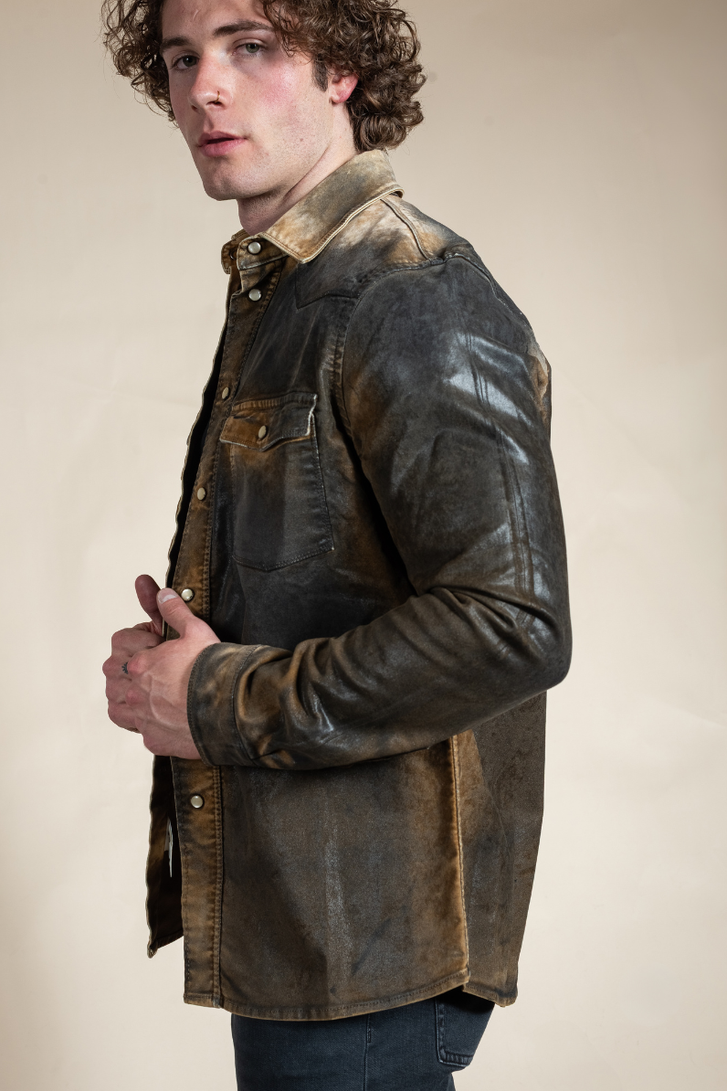 Weathered Western Snap Shirt