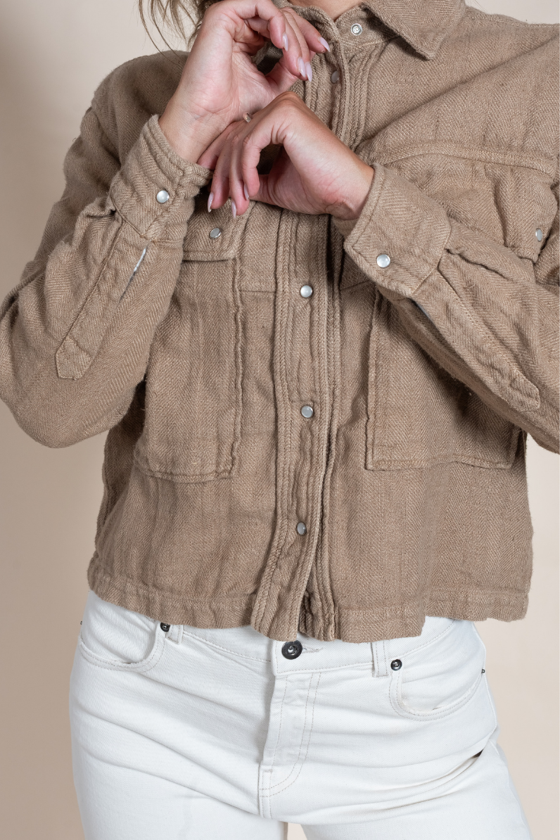 Women's Avison 100% Linen Luxury Jacket – Lightweight Italian Summer Layer