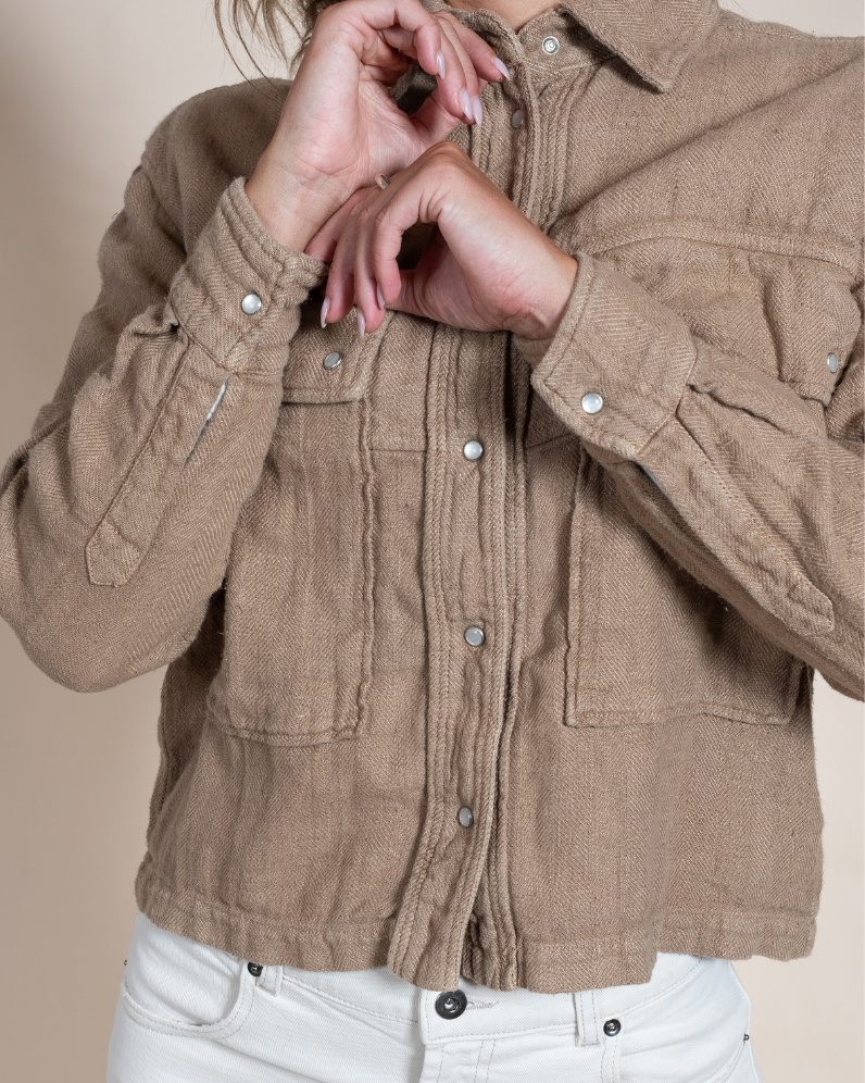 Women's Avison 100% Linen Luxury Jacket – Lightweight Italian Summer Layer