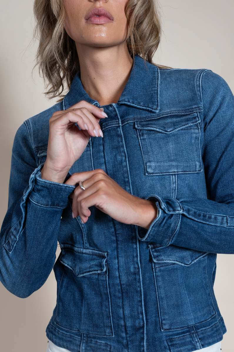 Women's Beale Selvedge Denim Jacket – Italian Luxury Denim Outerwear