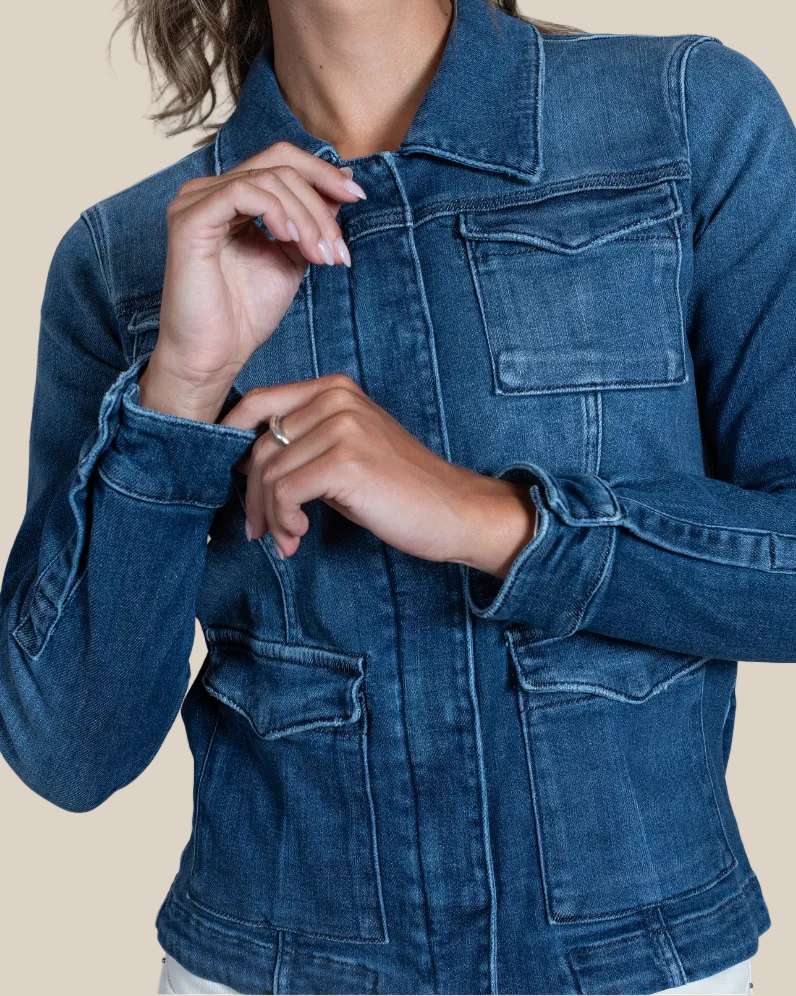 Women's Beale Selvedge Denim Jacket – Italian Luxury Denim Outerwear