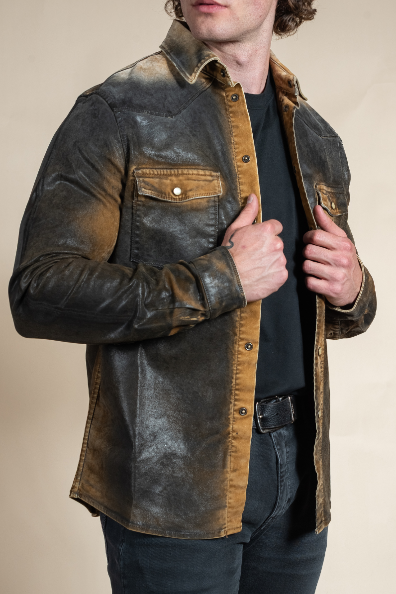 Weathered Western Snap Shirt