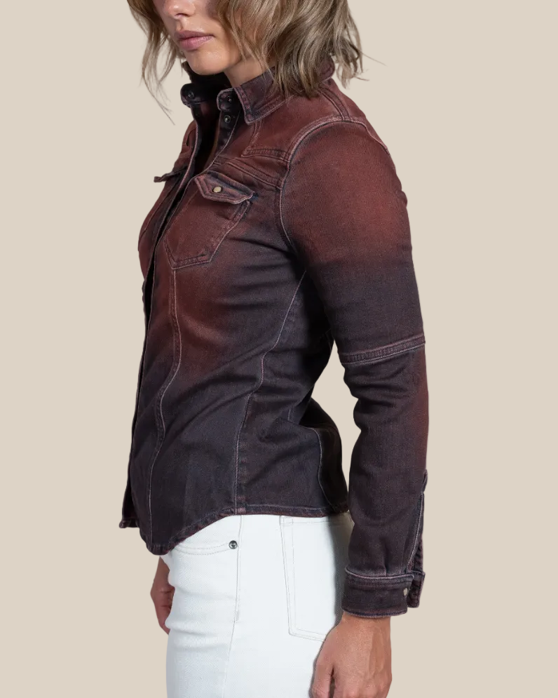 Beth Selvage Denim Shirt - Hyde Luxury Apparel