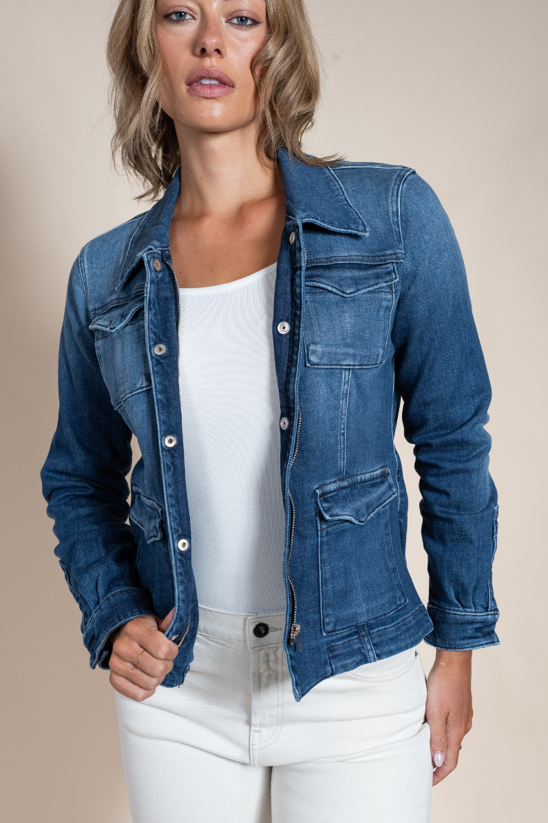 Women's Beale Selvedge Denim Jacket – Italian Luxury Denim Outerwear