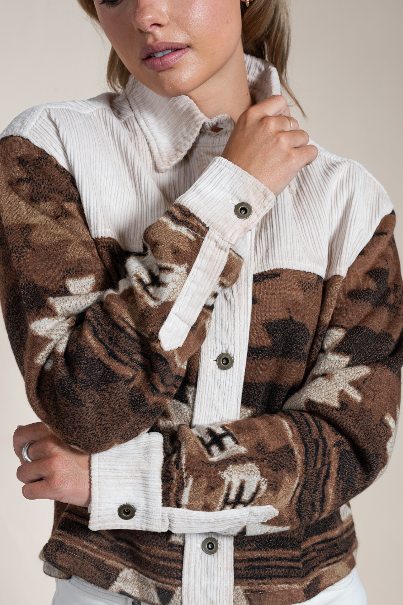 Kaiah Cropped Overshirt - Hyde Luxury Apparel