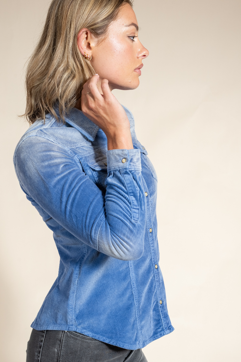 Italian Western Shirt | Luxury Selvaged Corduroy Style