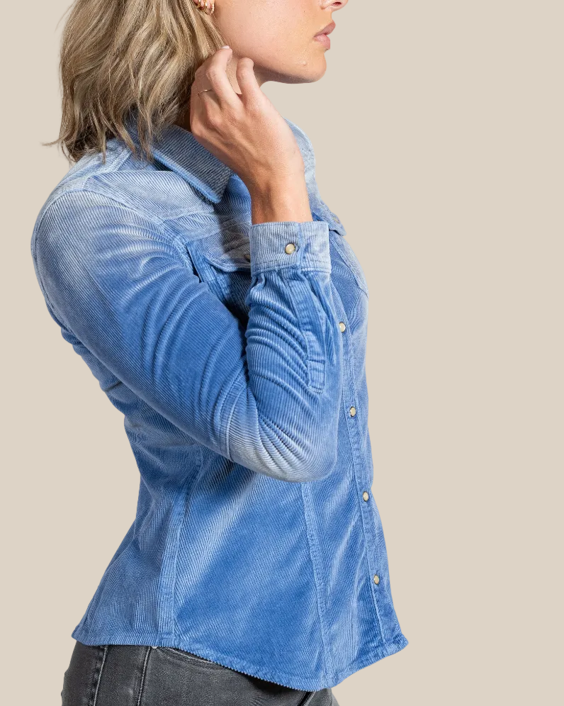 Italian Western Shirt | Luxury Selvaged Corduroy Style - Hyde Luxury Apparel