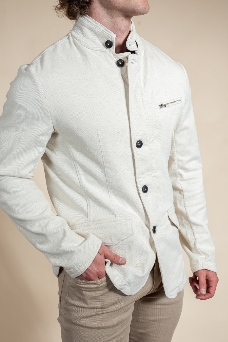 Men’s Italian Linen-Cotton Blazer – Versatile Luxury Jacket | Hyde Luxury Apparel