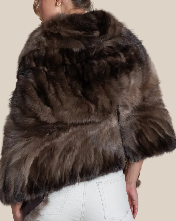 Russian Sable Cape | Hyde Luxury Fashion - Hyde Luxury Apparel