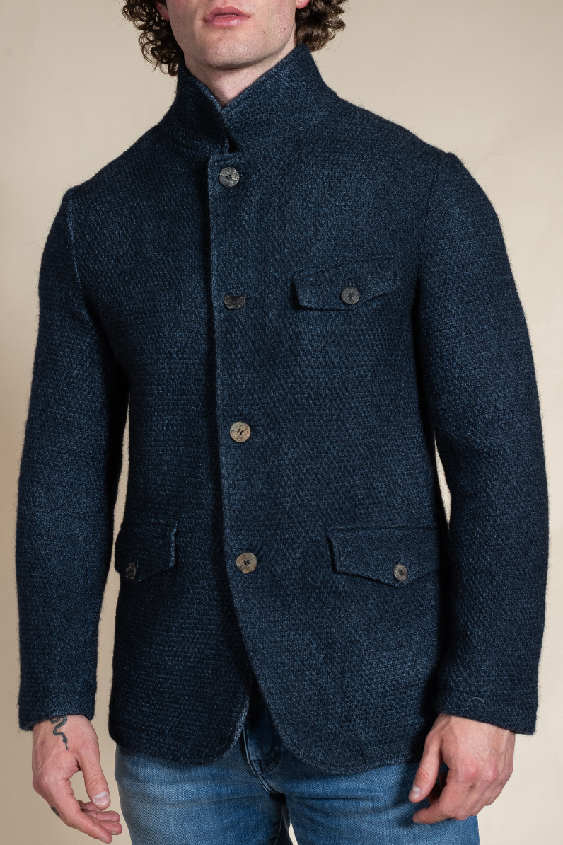 Mohair Wool Men's Coat - Hyde Luxury Apparel