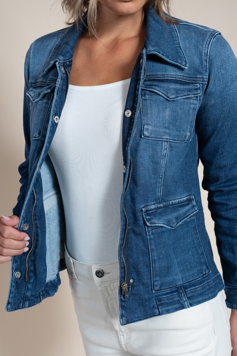 Women's Beale Selvedge Denim Jacket – Italian Luxury Denim Outerwear