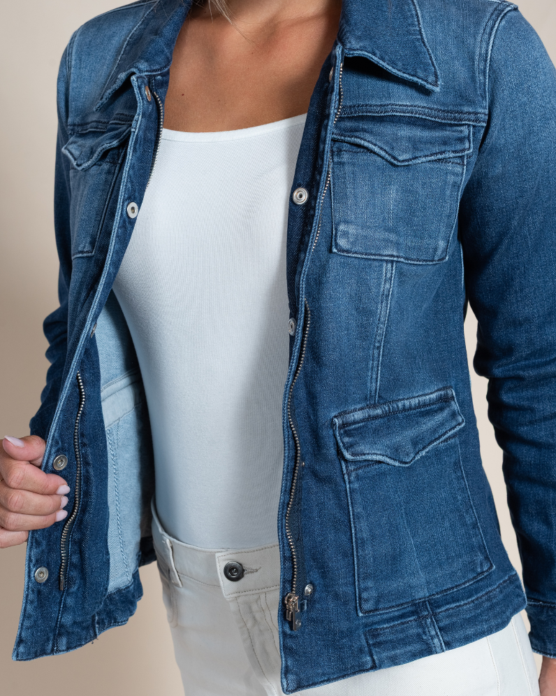 Women's Beale Selvedge Denim Jacket – Italian Luxury Denim Outerwear