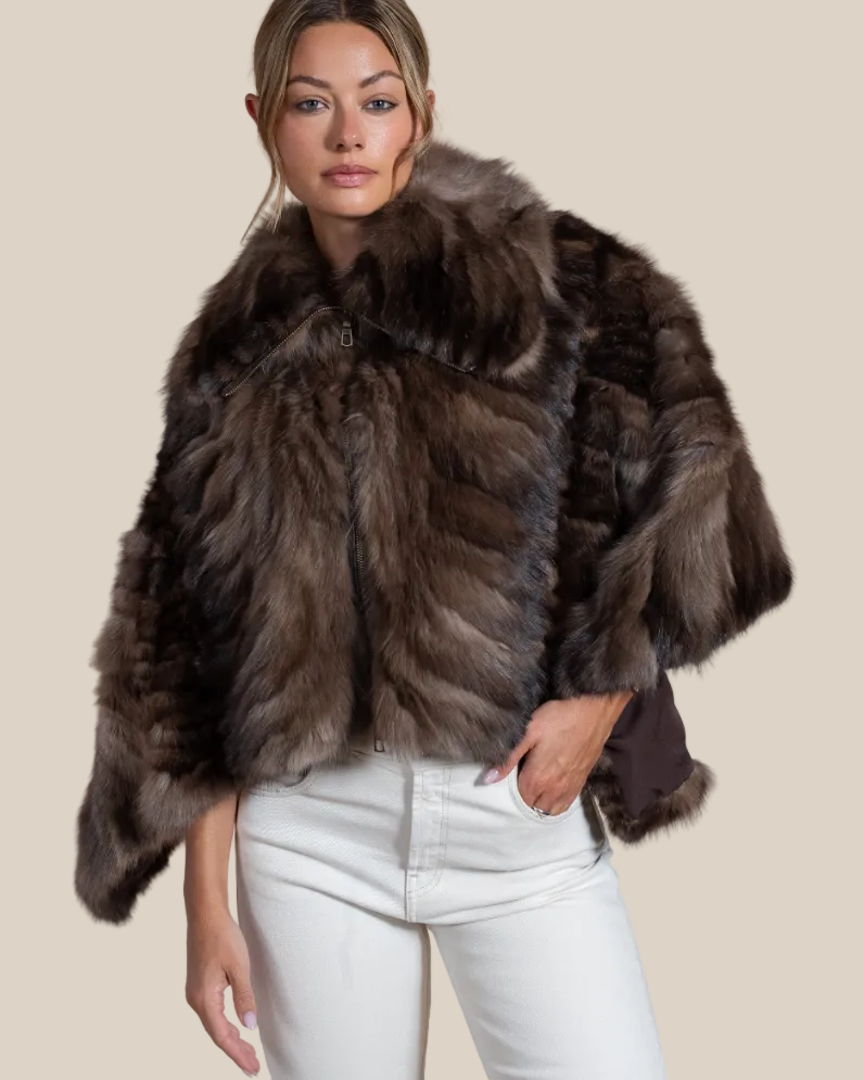 Russian Sable Cape | Hyde Luxury Fashion - Hyde Luxury Apparel