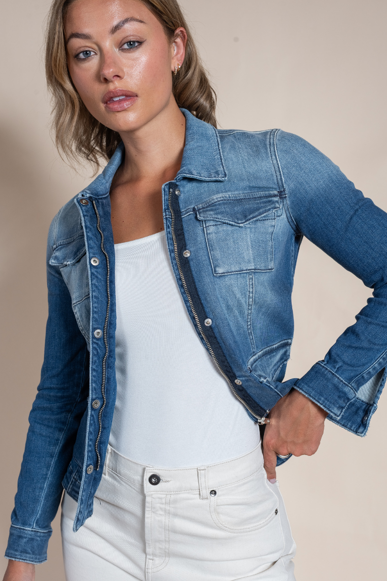 Women's Beale Selvedge Denim Jacket – Italian Luxury Denim Outerwear