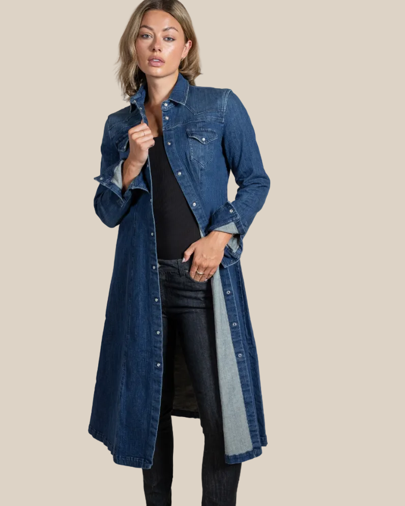 Women's Cody Bel Duster Dress – Lightweight Cotton Linen Luxury Wear