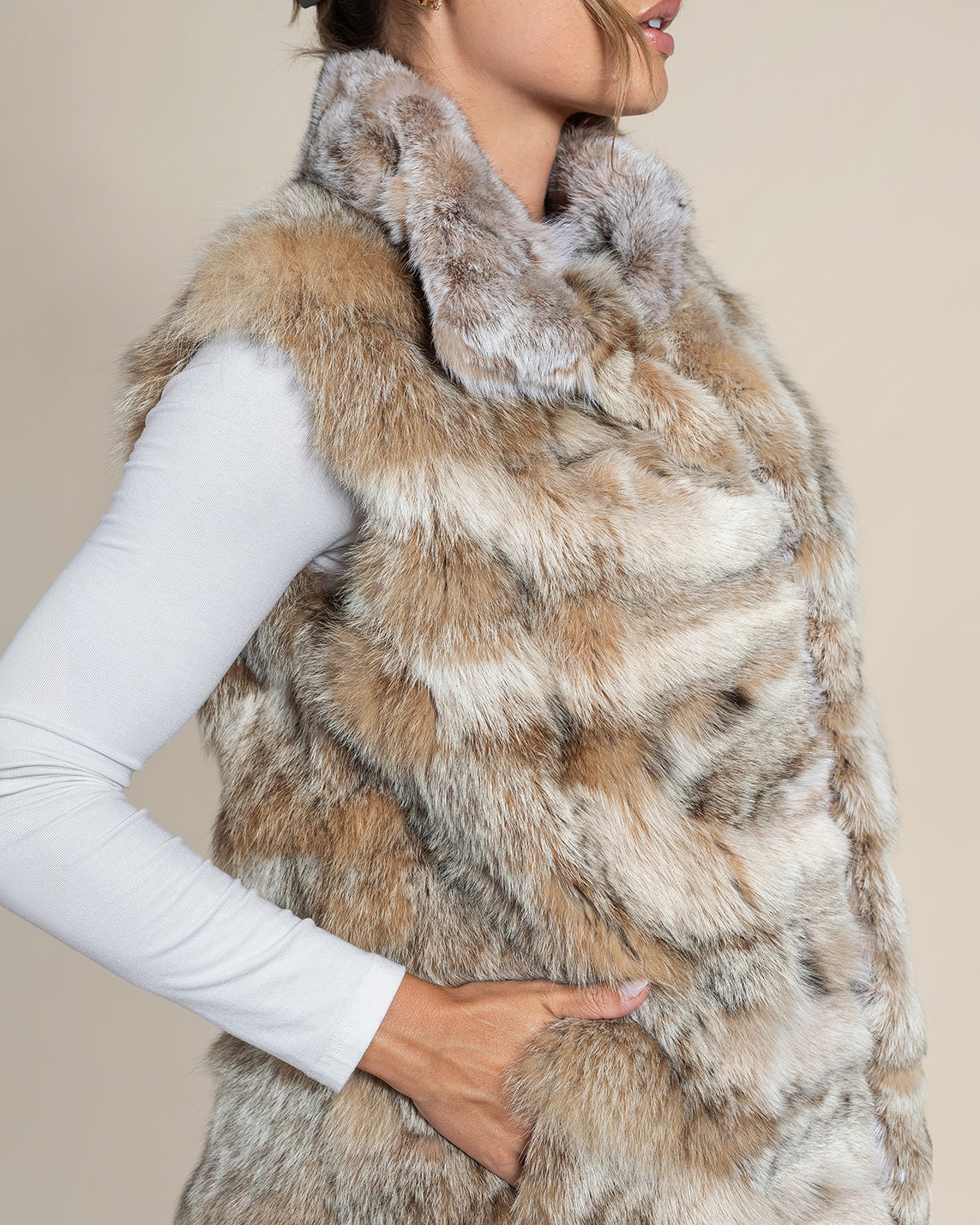 Women’s Lynx Fur Vest – Statement Luxury Winter Layer | Hyde Luxury Apparel