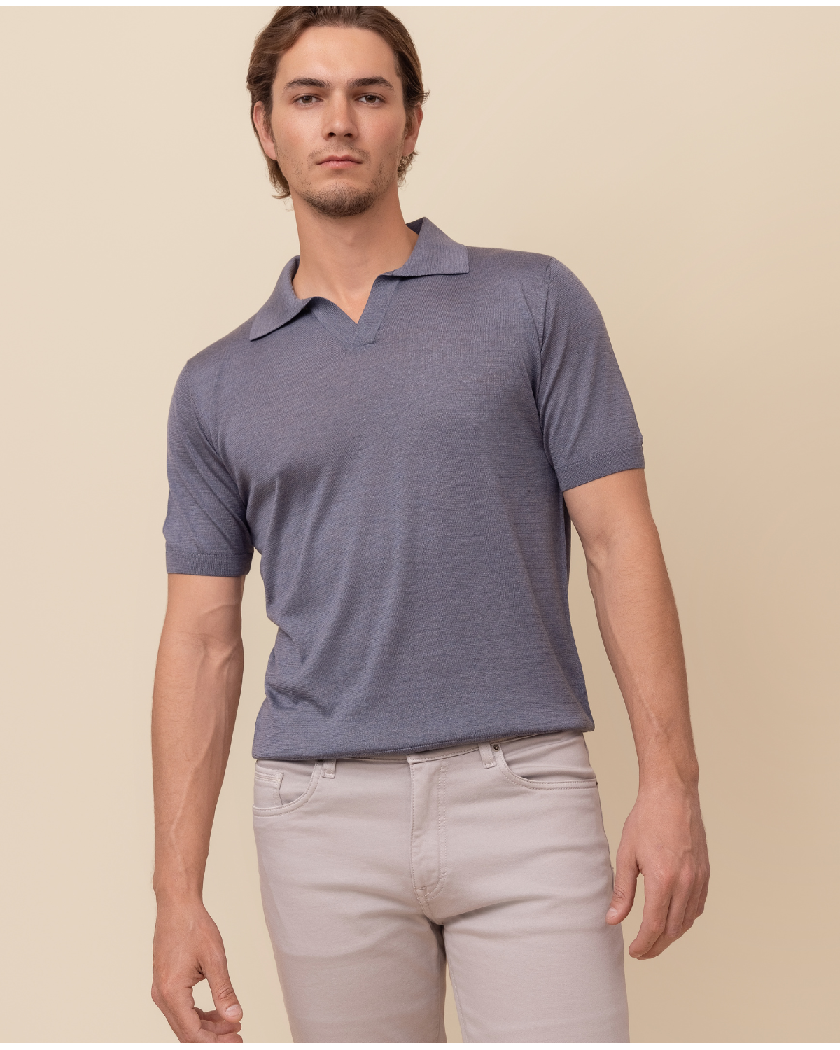 HYDE Portofino Silk Polo Sweater