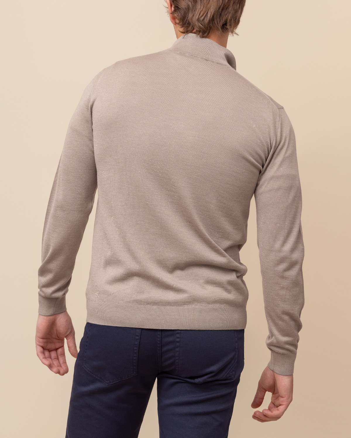HYDE Valdoro Cashmere Silk Quarter-Zip Sweater