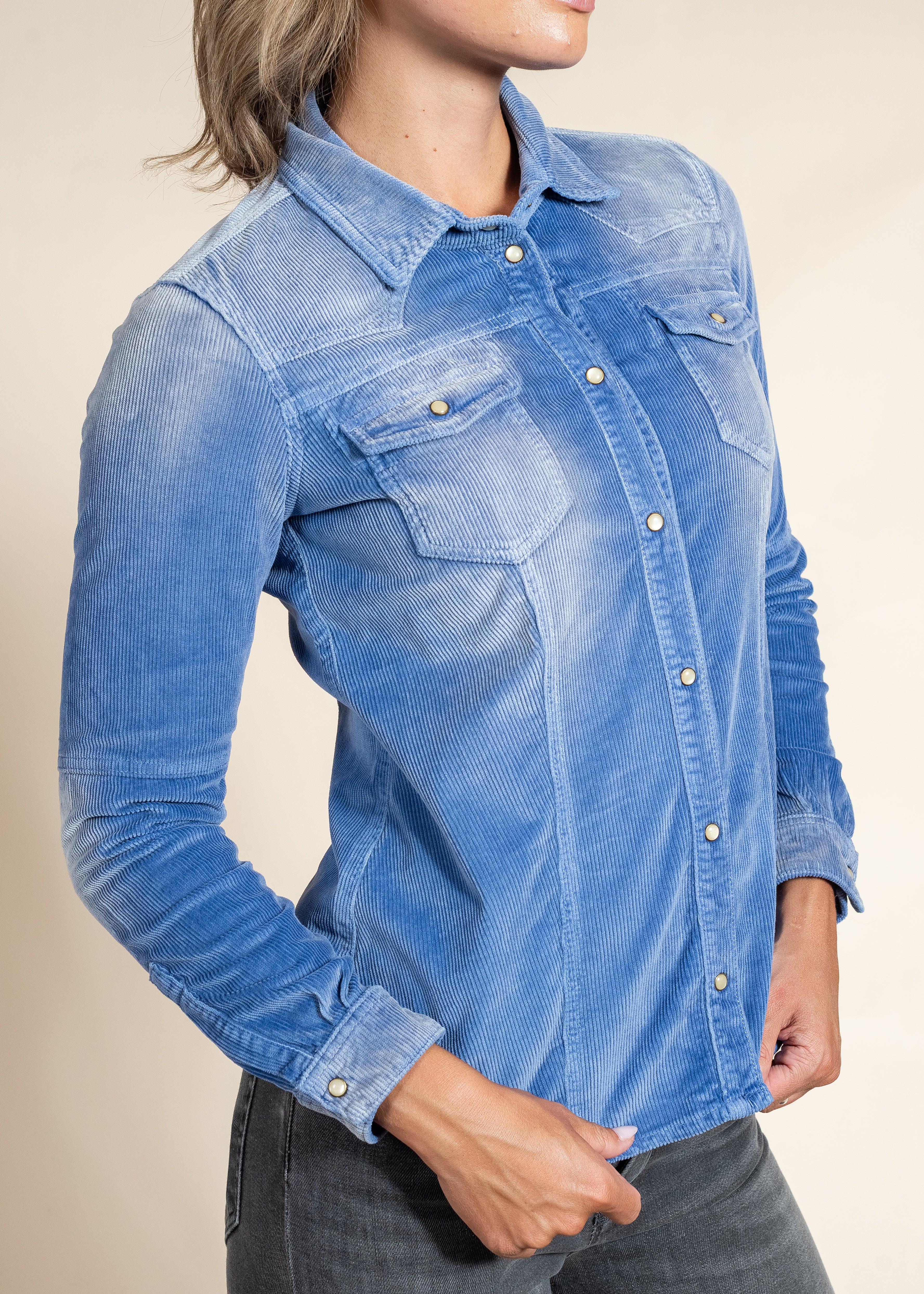 Italian Western Shirt | Luxury Selvaged Corduroy Style