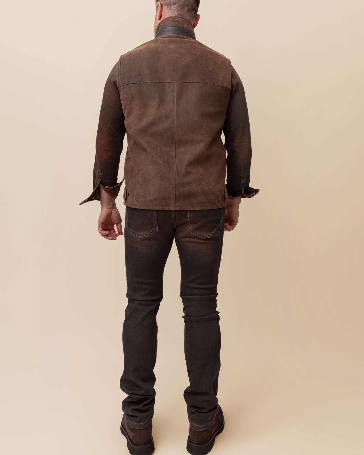 back view — five-pocket, subtle fade