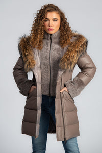 Italian Nappa lamb with Hungarian Goose Down Jacket