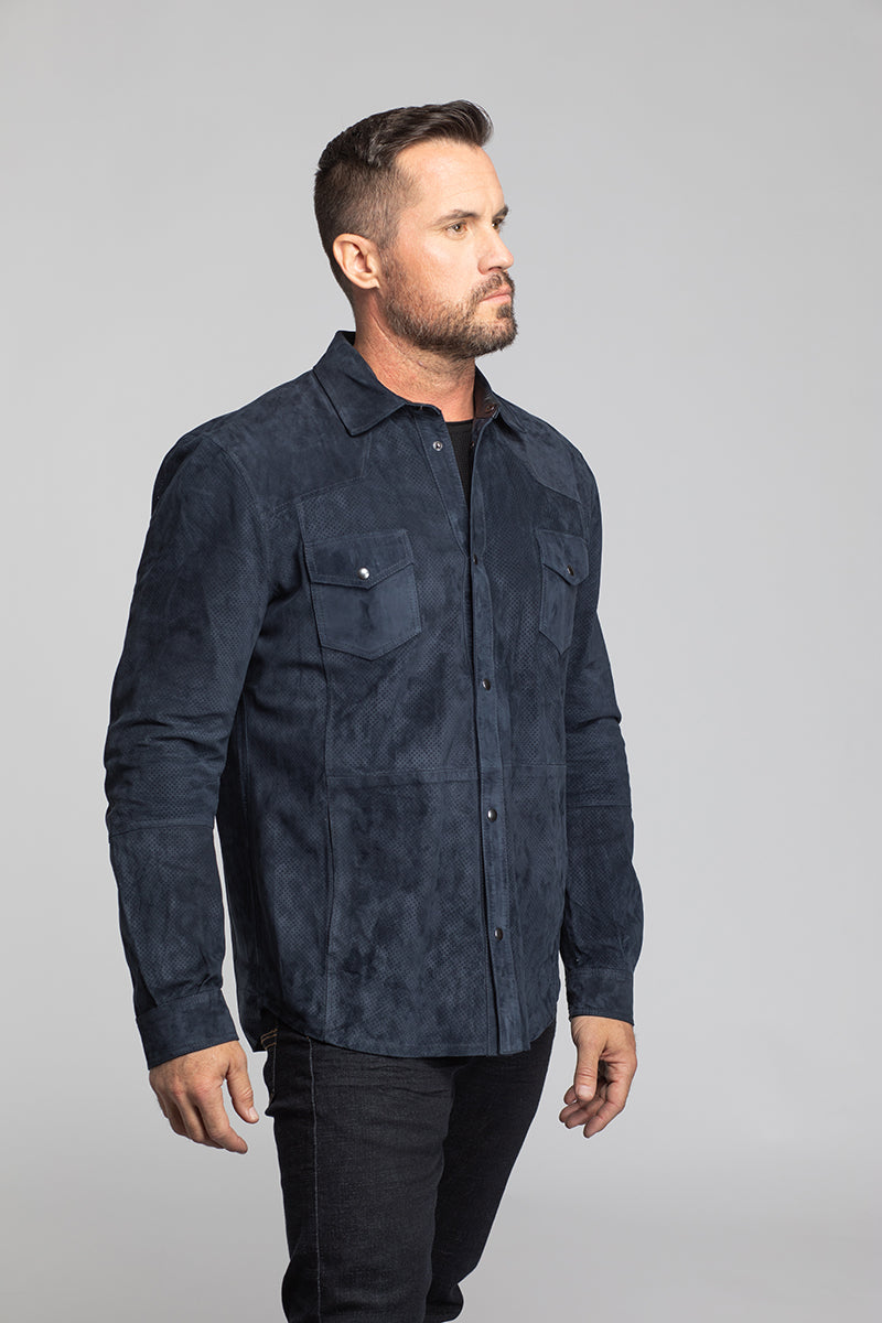 Men's Lamb Suede 4 Pocket Shirt