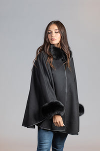 Natalie Cashmere and Fox Cape