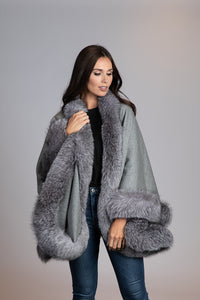 Loro Piana Cashmere Double Faced Cape 32"