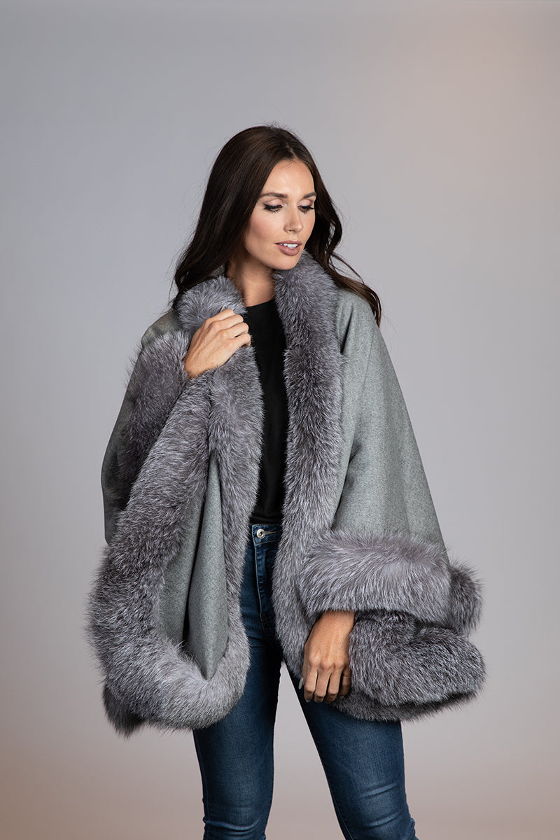 Loro Piana Cashmere Double Faced Cape 32"