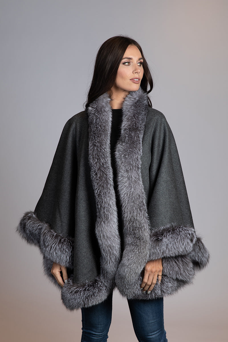 Loro Piana Cashmere Double Faced Cape 32"