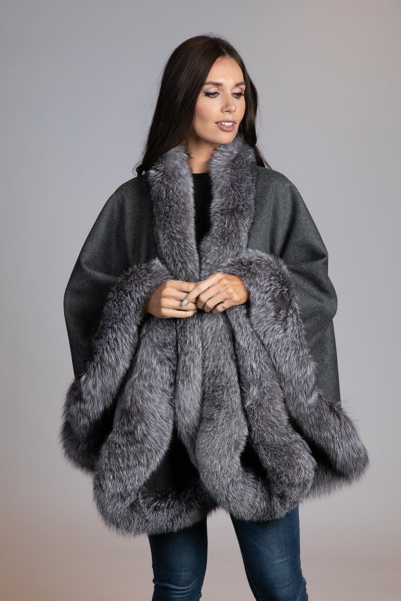 Loro Piana Cashmere Double Faced Cape 32"