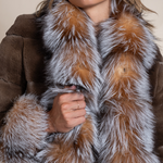 Detail of mink fur and trim