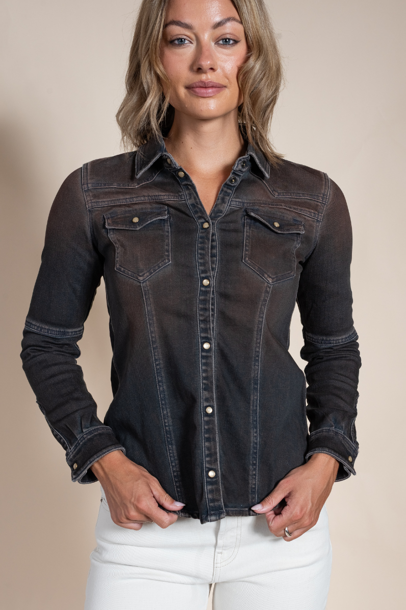 Beth Selvage Denim Shirt