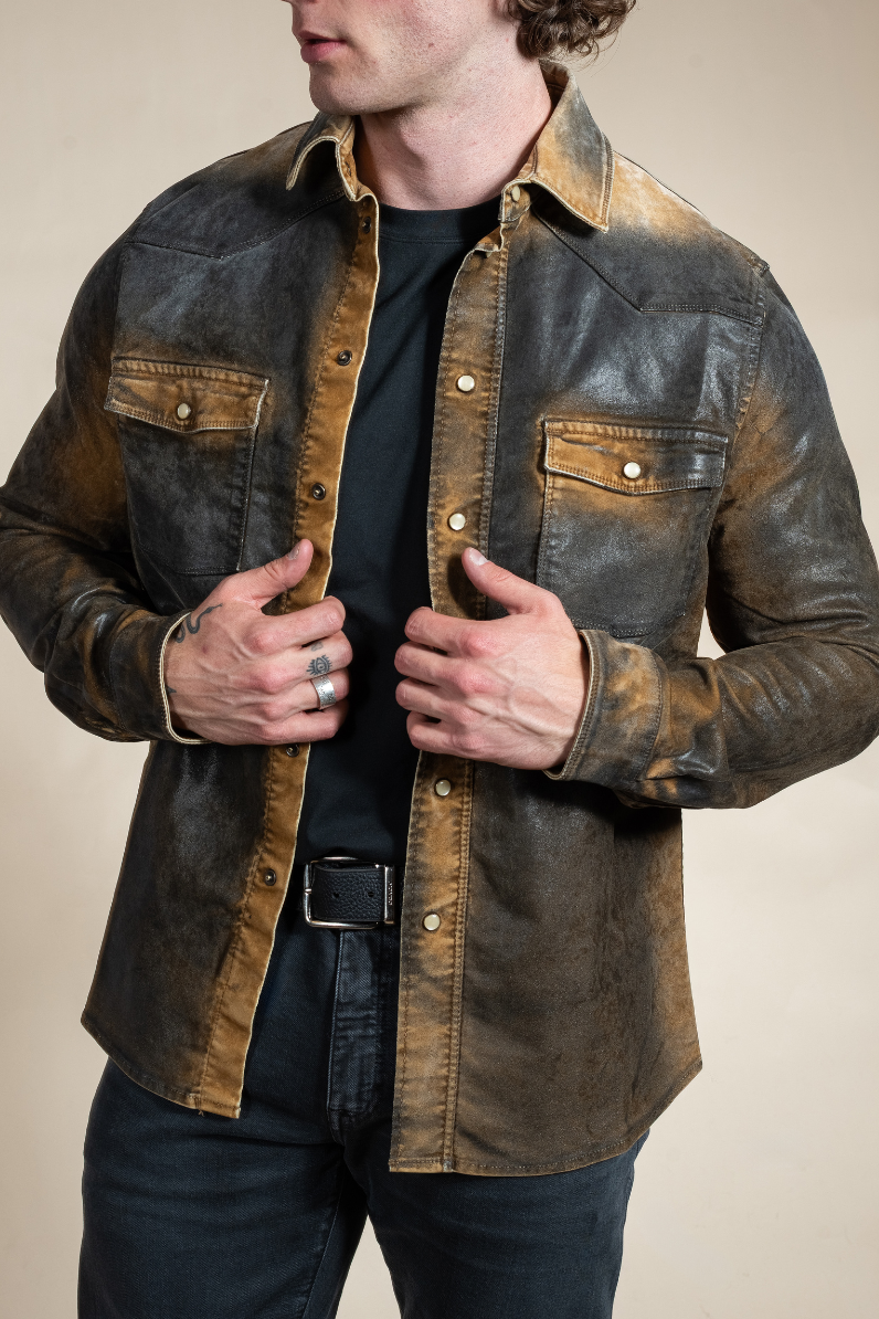 Weathered Western Snap Shirt