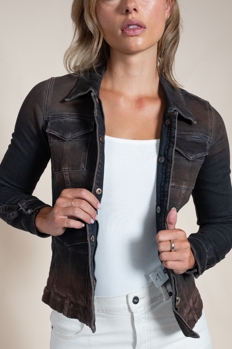 Women's Beale Selvedge Denim Jacket – Italian Luxury Denim Outerwear