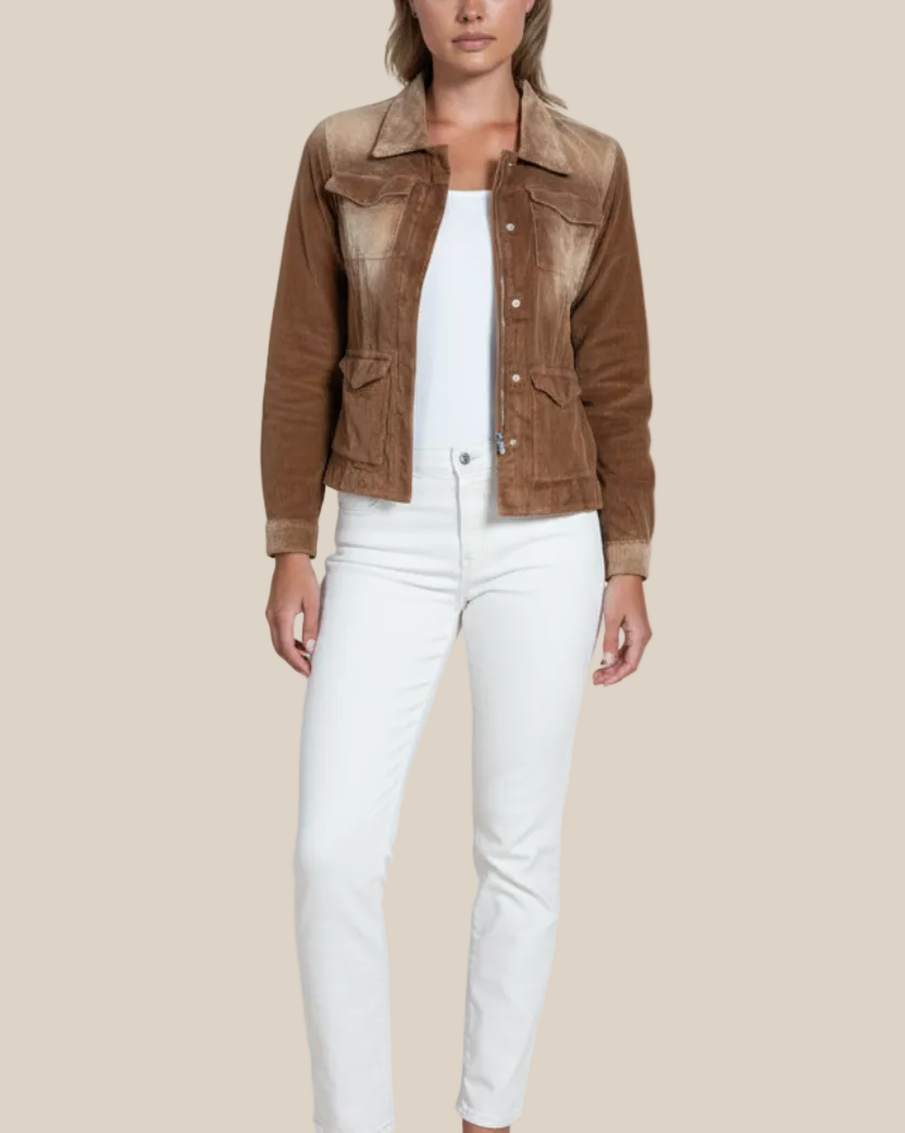 Women's Beale Corduroy Stretch Jacket – Italian Western Style Luxury Layer